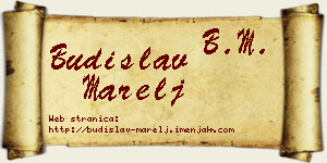 Budislav Marelj vizit kartica